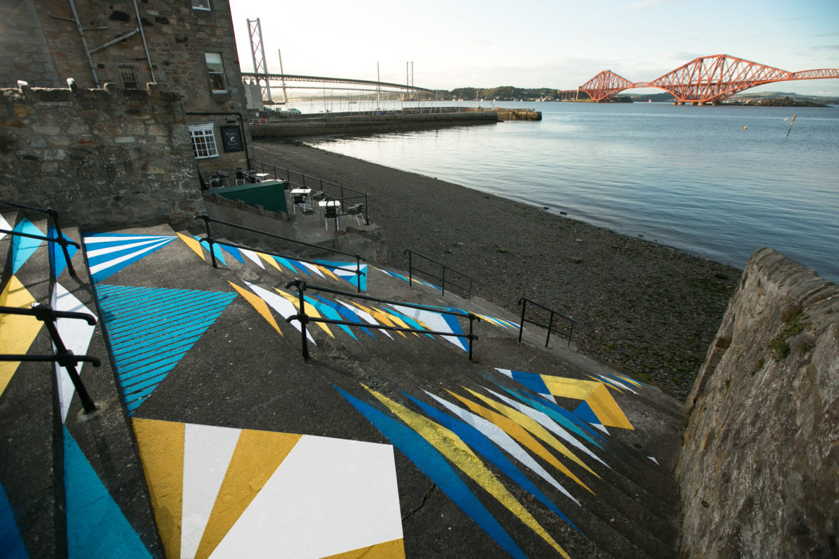 South Queensferry Steps Mural